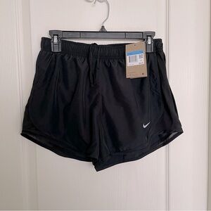 NWT Nike Lined Running Shorts Black Size Medium